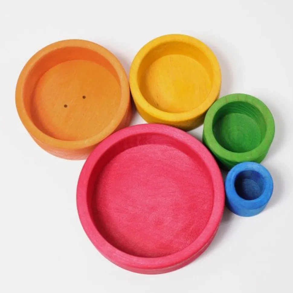 Grimm’s Stacking Bowls Red