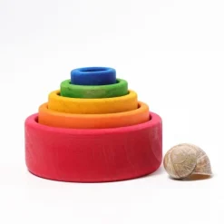 Grimm’s Stacking Bowls Red