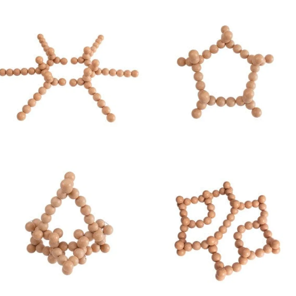 Guidecraft BendiBeads - Natural - 12 pc. set