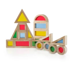 Guidecraft Jr. Rainbow Blocks 20 Piece Set