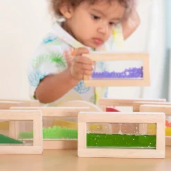 Guidecraft Sensory Rainbow Blocks - 18 pc. set