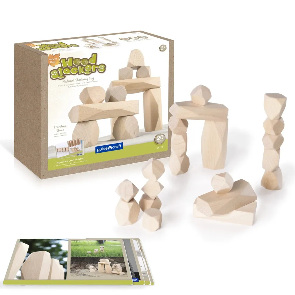Guidecraft Wood Stackers Standing Stones