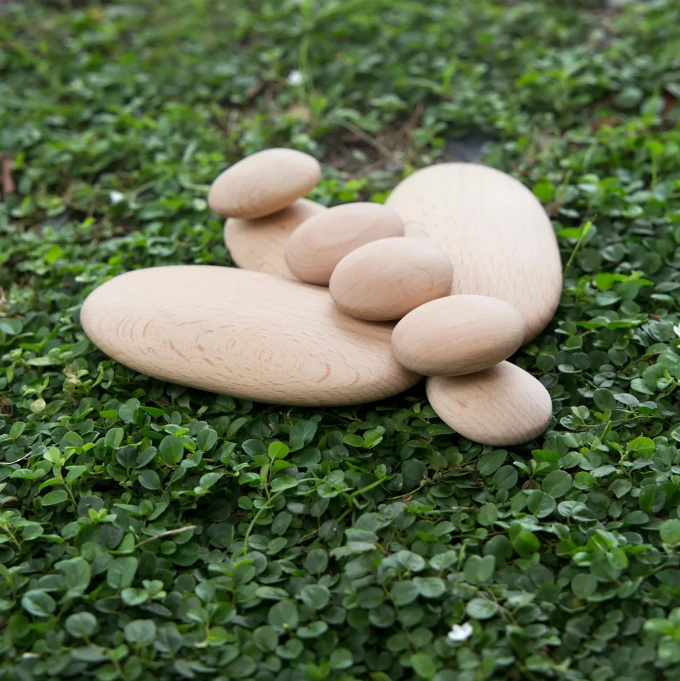 Guidecraft Wood Stackers River Stones