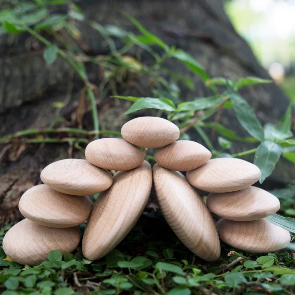 Guidecraft Wood Stackers River Stones