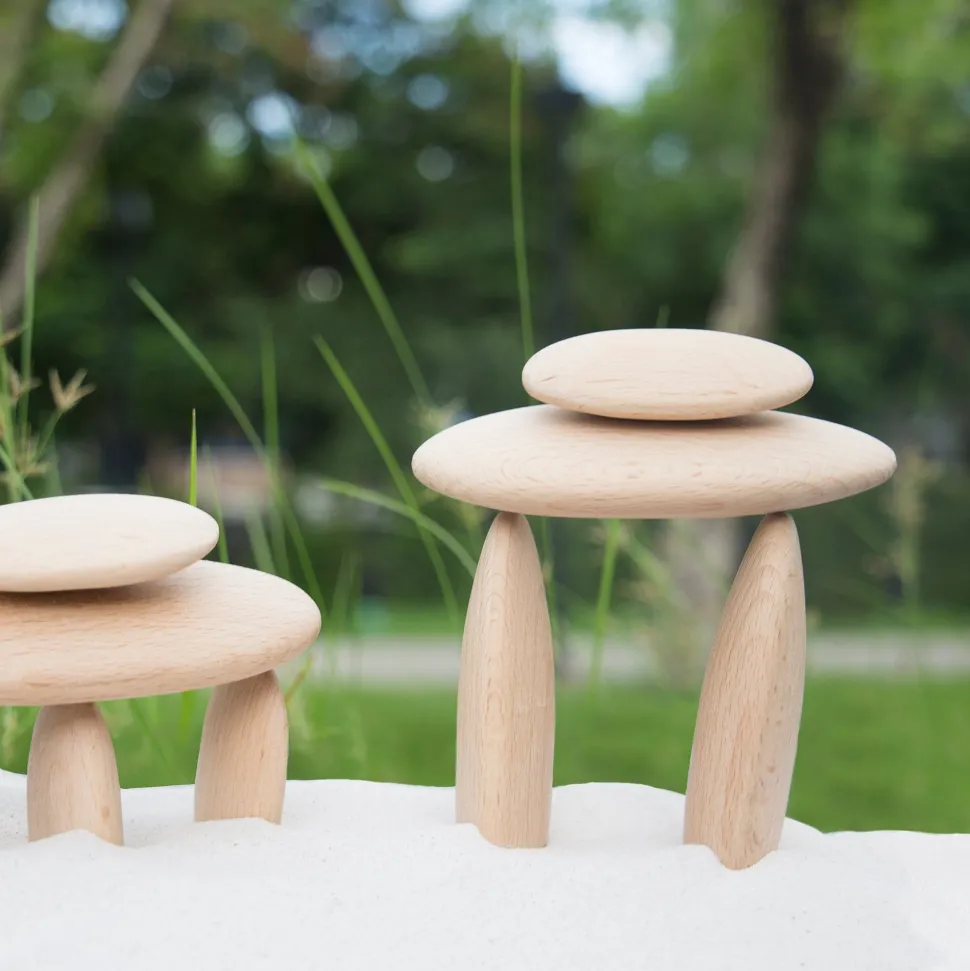 Guidecraft Wood Stackers River Stones