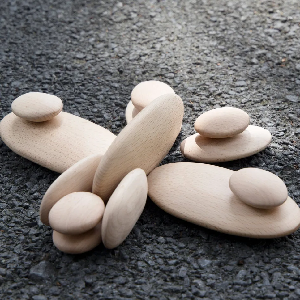 Guidecraft Wood Stackers River Stones