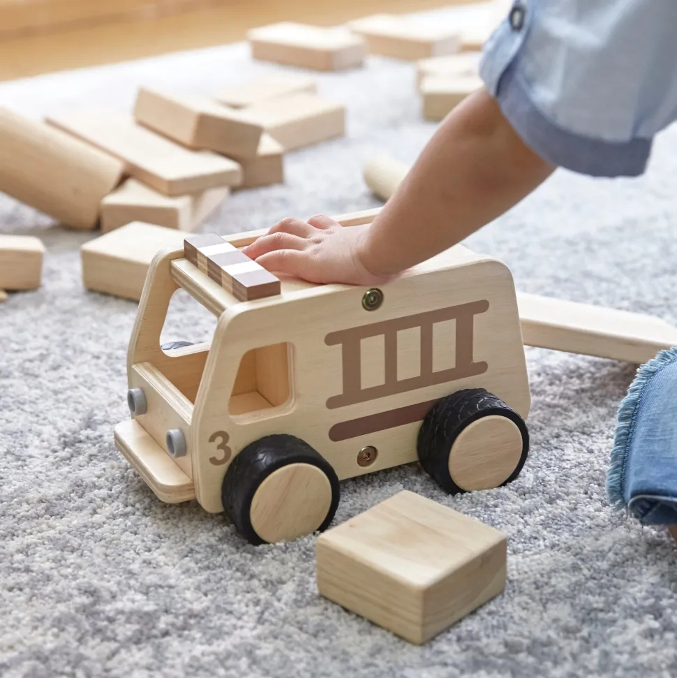Guidecraft Wooden Fire Truck