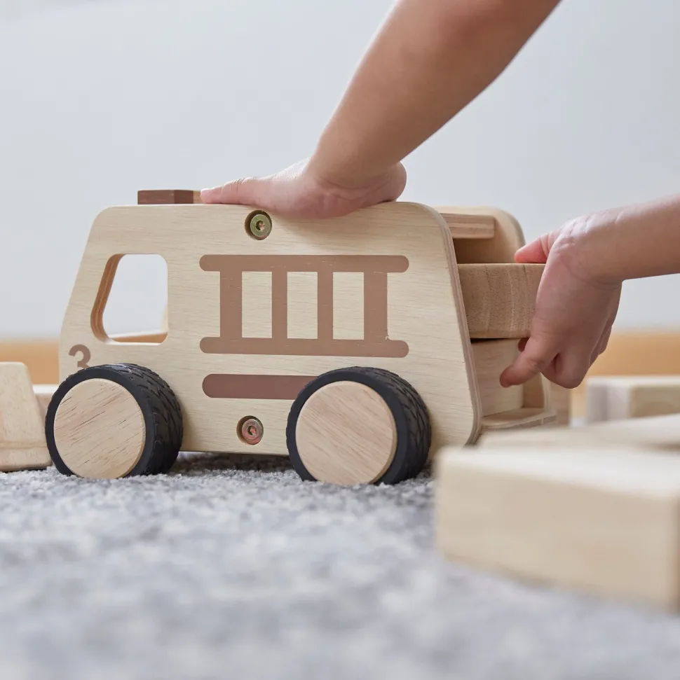 Guidecraft Wooden Fire Truck