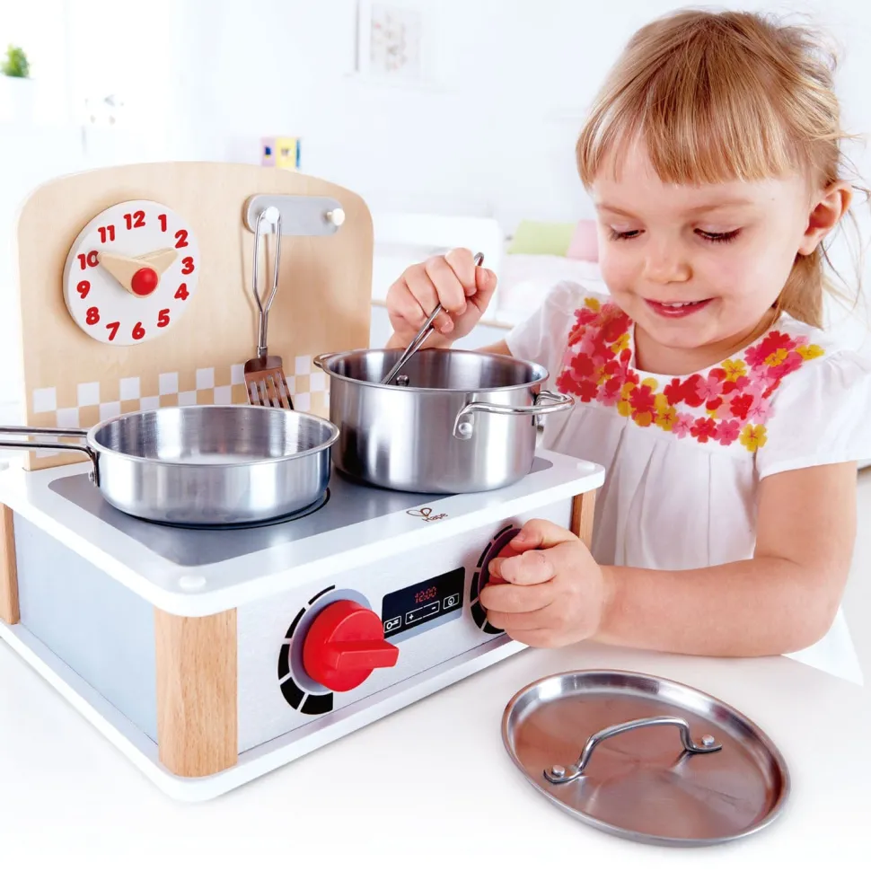 Hape 2-in-1 Kitchen & Grill Set