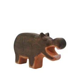 HolzWald Hippopotamus mouth open