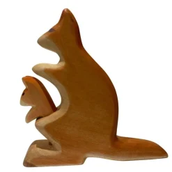 HolzWald Kangaroo with Baby