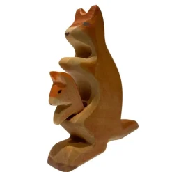 HolzWald Kangaroo with Baby