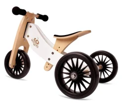Kinderfeets 2-In-1 Tiny Tot Plus Tricycle & Balance Bike - White