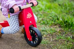 Kinderfeets 2-In-1 Tiny Tot Tricycle & Balance Bike New Color-Cherry Red