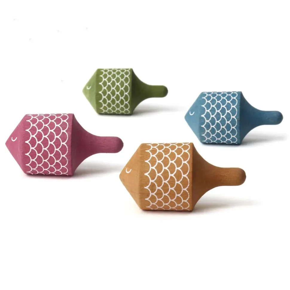 Londji Wooden Spinning Top - Fish