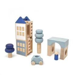 Lubulona Car Grey With Blue Figure