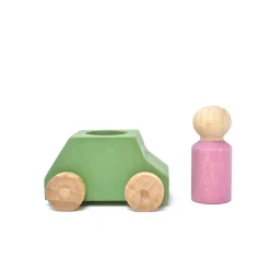 Lubulona Car Mint With Pink Figure