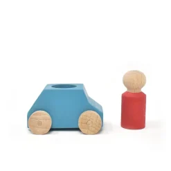 Lubulona Car Turquoise Sky Blue With Red Figure