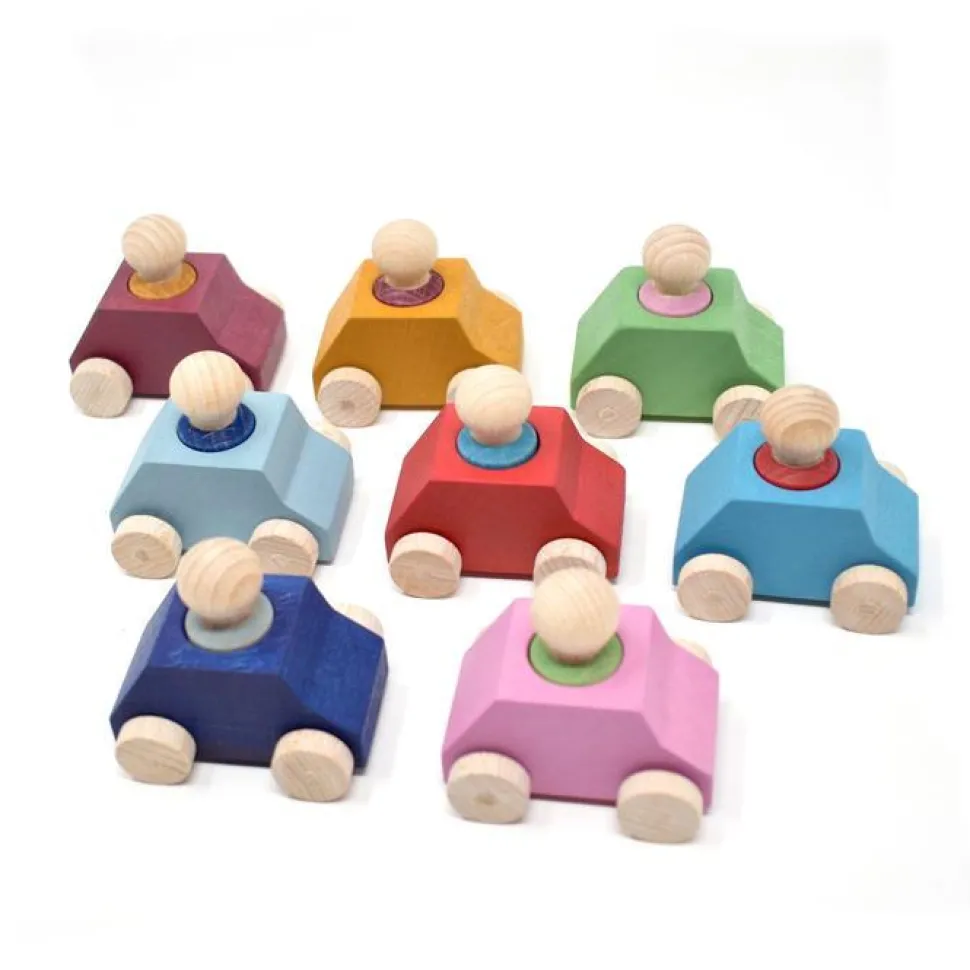 Lubulona Cars With Figures, 8 Pack