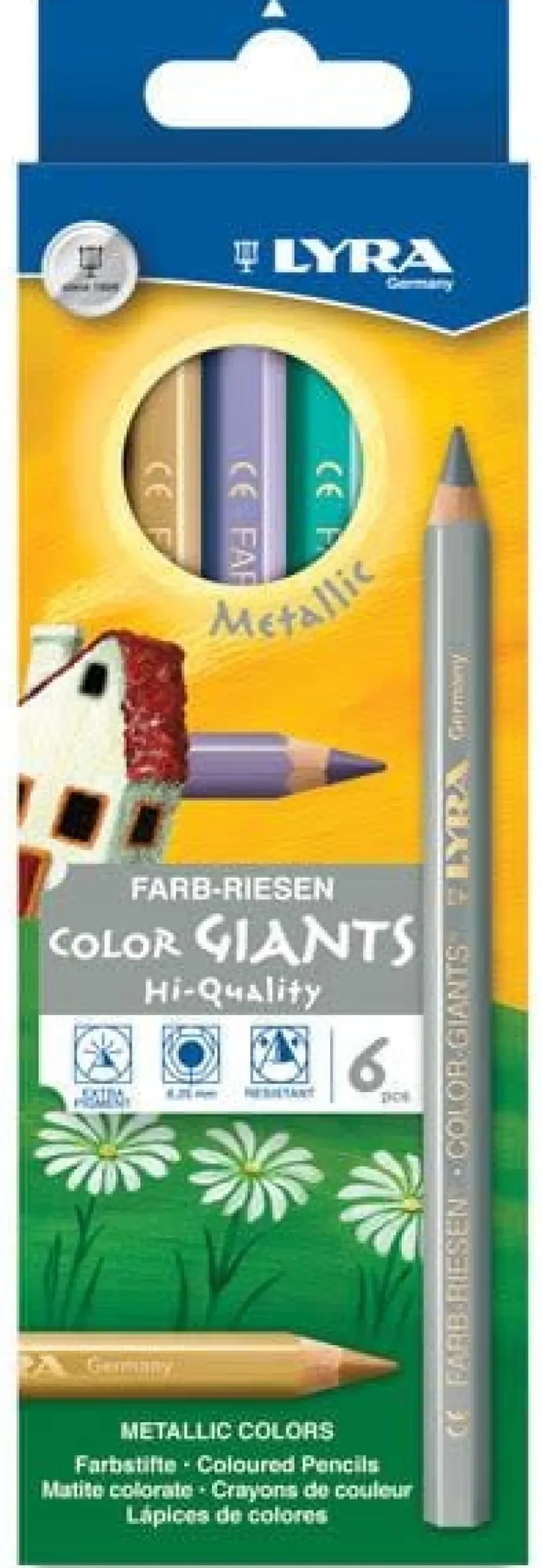 Lyra Colour Giants Unlacquered 6 Assorted Colours