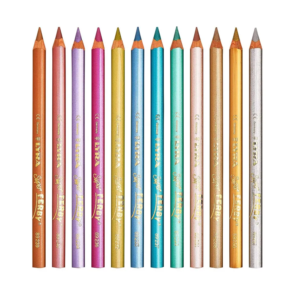 Lyra Super Ferby Lacquered 12 Metallic Pencils