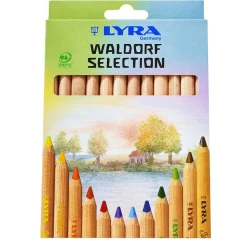 Lyra Super Ferby unlacquered Waldorf 12 assorted colours