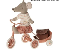 Maileg Abri a Tricycle Mouse Coral 2024