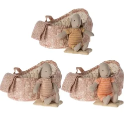 Maileg Bunny in Carry Cot Micro assorted