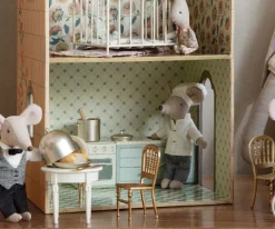 Maileg Chef Mouse with Pot & Spoon