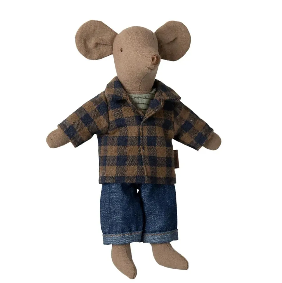 Maileg Dad Mouse Light Brown