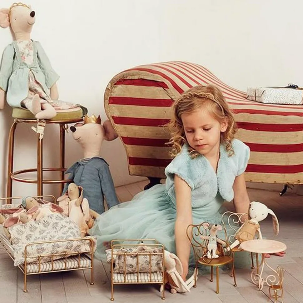 Maileg Gold Vintage Bed medium