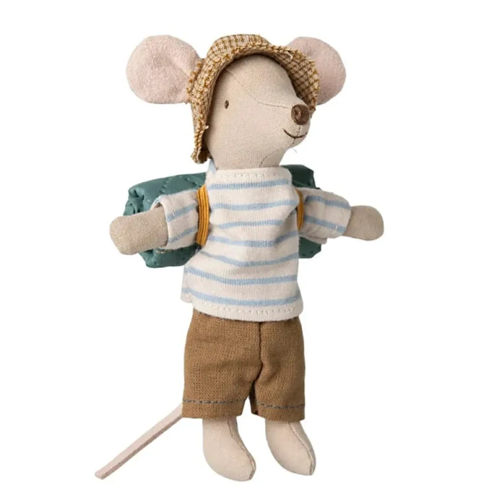 Maileg Hiker Mouse Big Brother Stripes