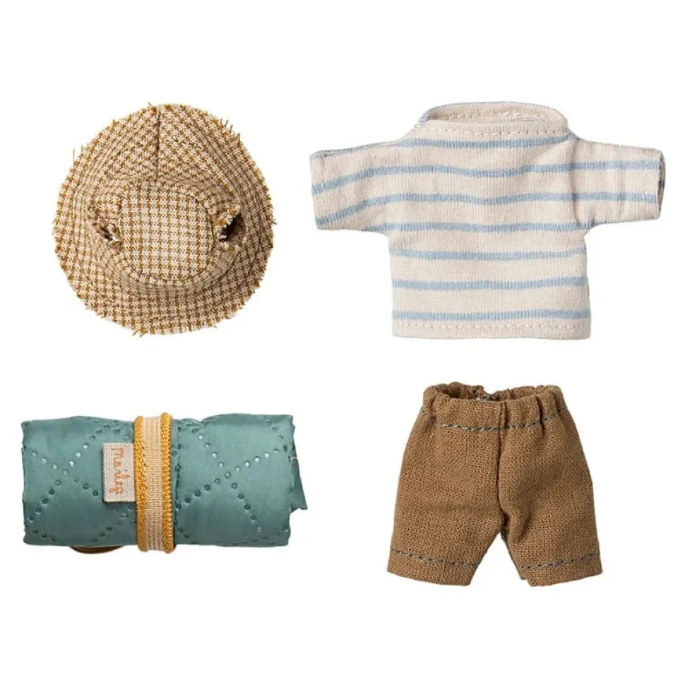 Maileg Hiker Mouse Big Brother Stripes