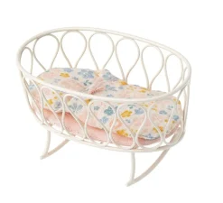 Maileg Micro Cradle with Sleeping Bag White