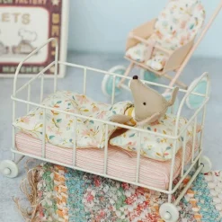 Maileg Micro Metal Baby Cot