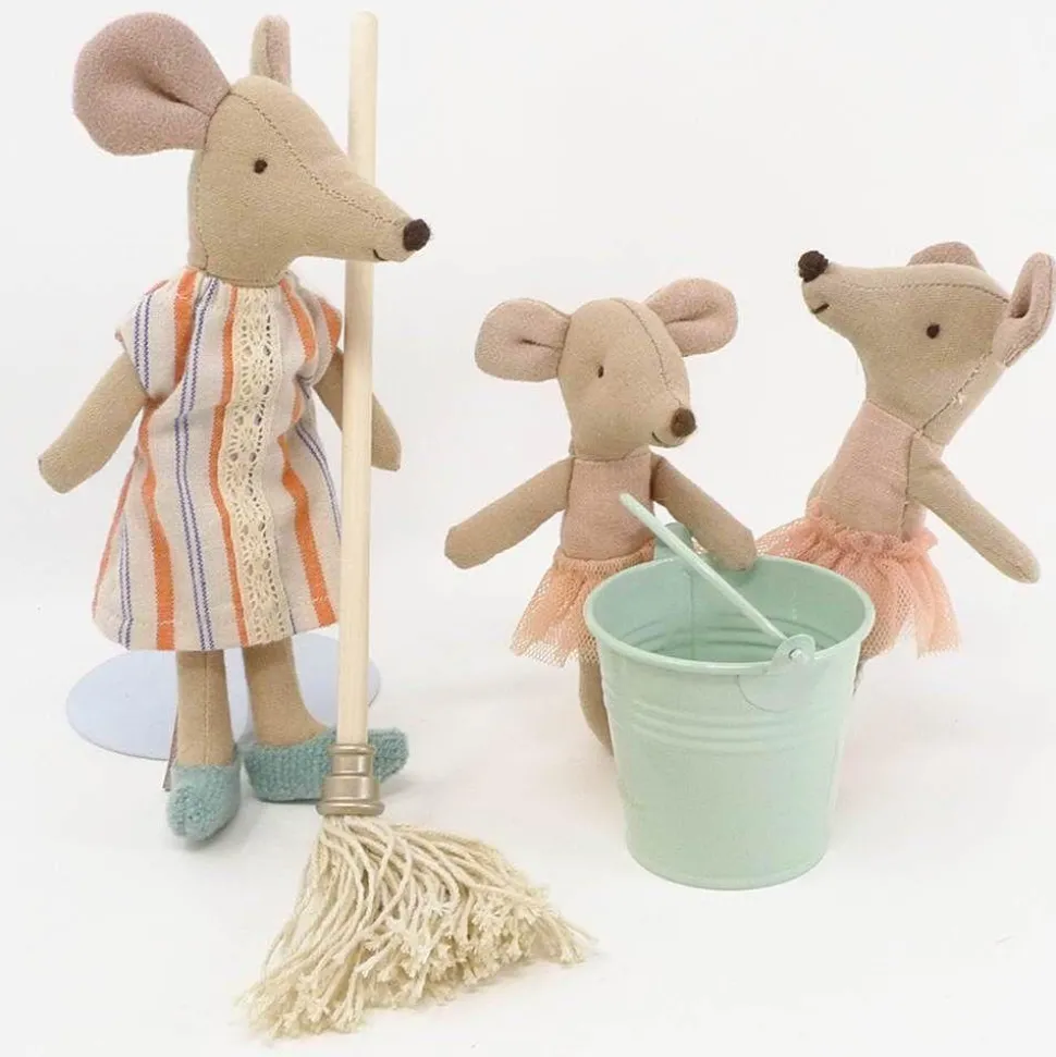 Maileg Miniature Bucket and Mop