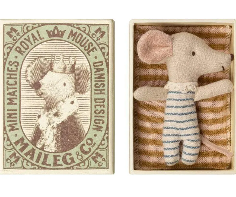 Maileg Mouse Baby Sleepy-Wakey Boy