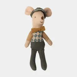 Maileg Mouse, Car & Garage Blue