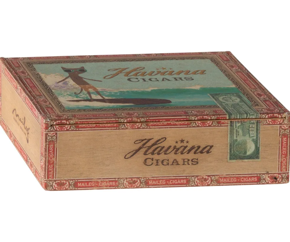 Maileg Mum and Dad Mice in Cigarbox