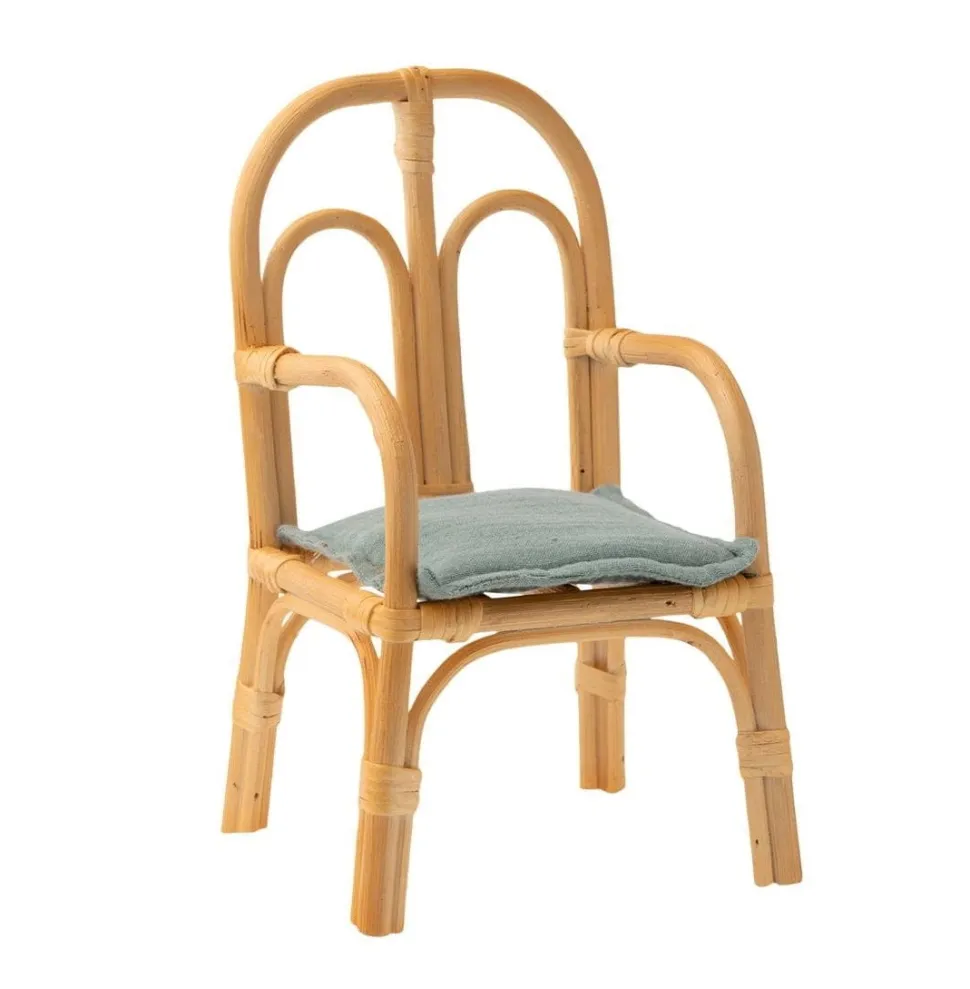 Maileg Rattan Chair Medium with Cushion