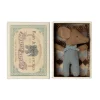 Maileg Sleepy Wakey Baby Mouse in box Blue