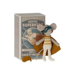 Maileg Super Hero Mouse in Matchbox