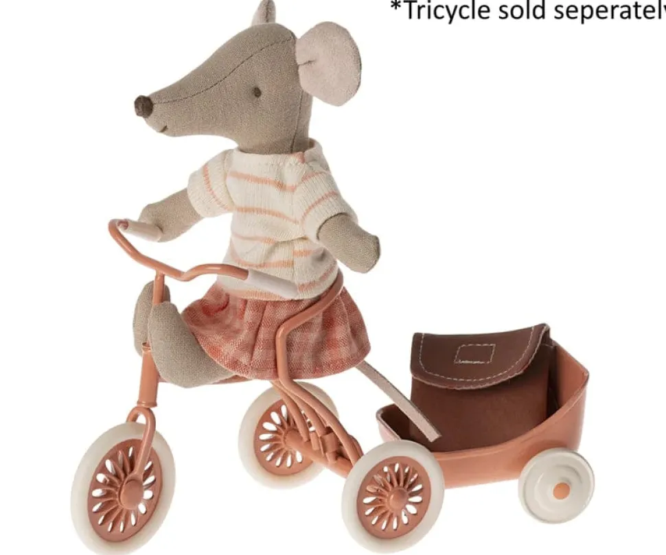 Maileg Tricycle Mouse Big Sister Coral 2024