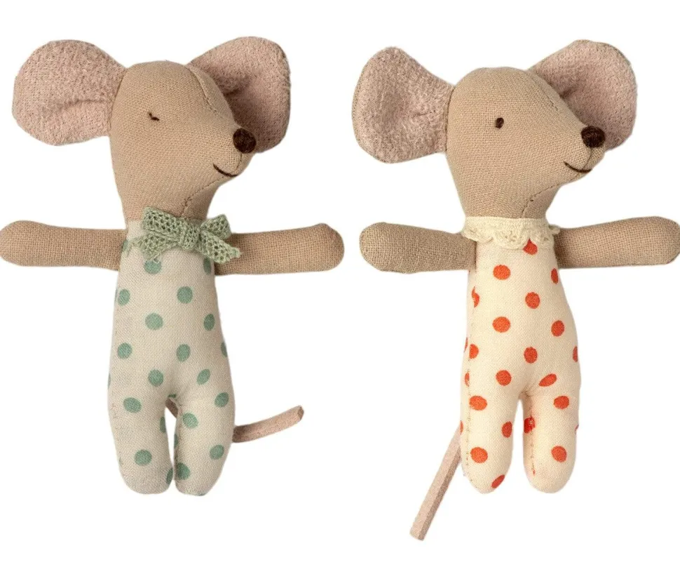 Maileg Twins Baby Mice in box