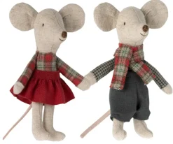 Maileg Winter Mice Twins in a House
