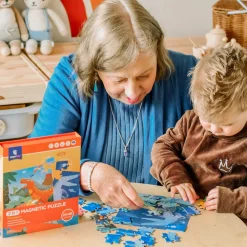 mierEdu 2 in 1 Magnetic Puzzle - Dinosaur