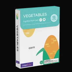mierEdu Cognitive Flash Cards - Vegetables