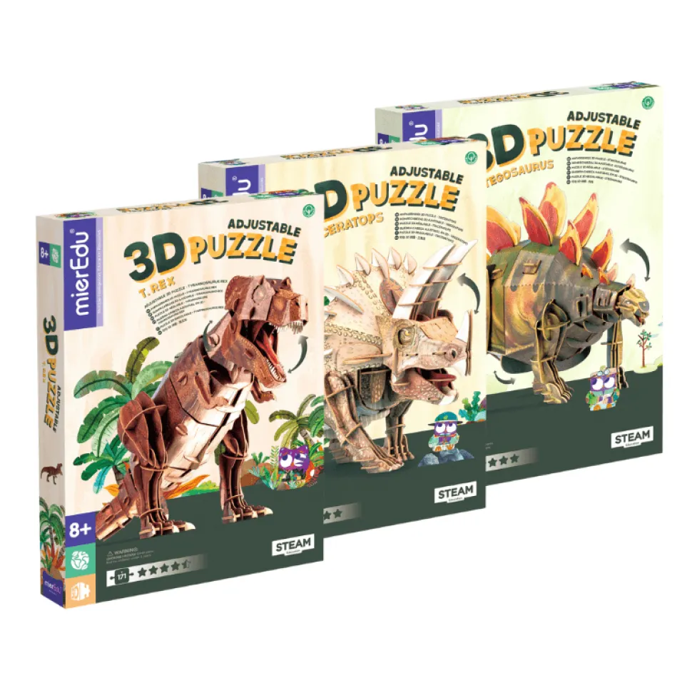 mierEdu 3D Puzzles Tyrannosaurus Rex