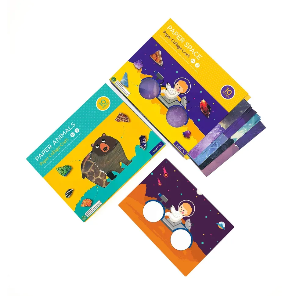 mierEdu DIY Paper Collage Craft - Paper Animals