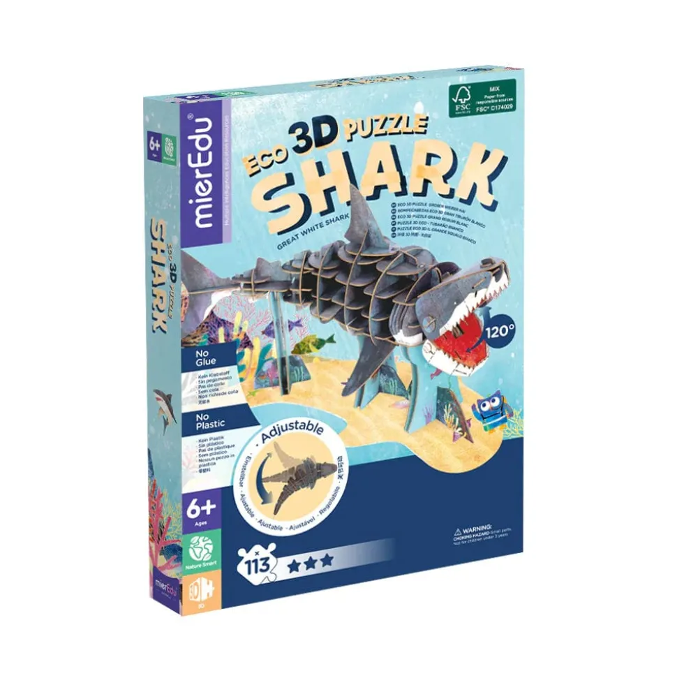 mierEdu ECO 3D Puzzles - Shark